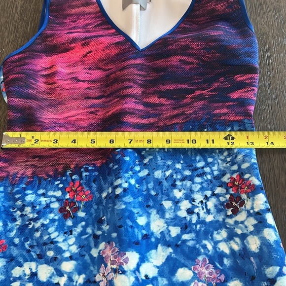 Clover Canyon Blue Floral Sleeveless Dress Size M | Stretch Bodycon Print - Picture 5 of 7